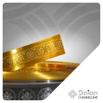 چلنیوم ۹ سانت طلایی براق پانچ سنتی