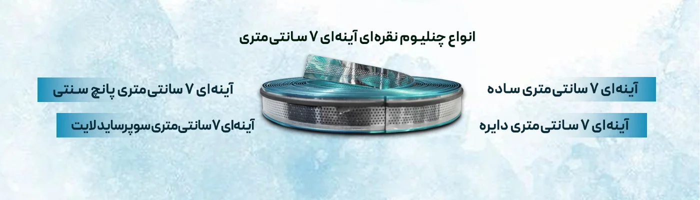 تصویر چلنیومهای ۷ سانت نقرهای آینهای