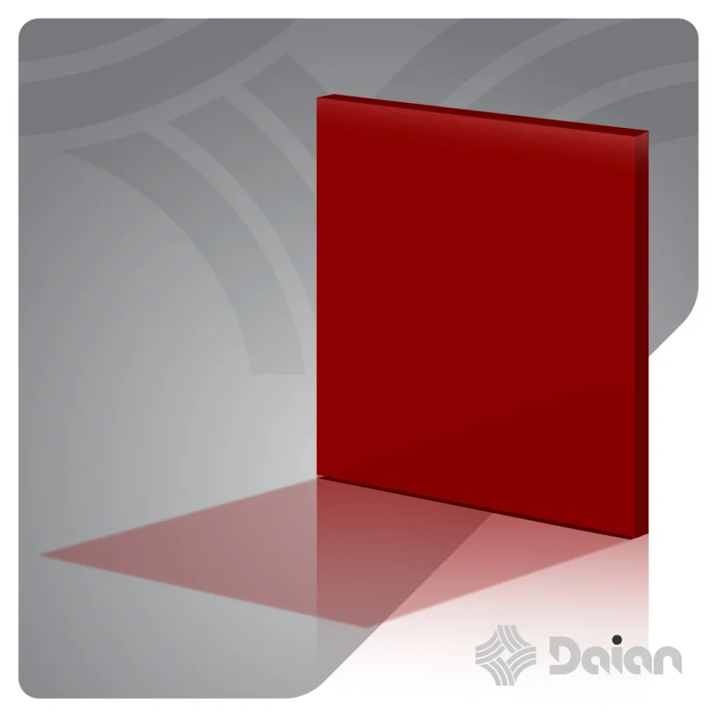 ورق پلکسی رنگی قرمز کد 136