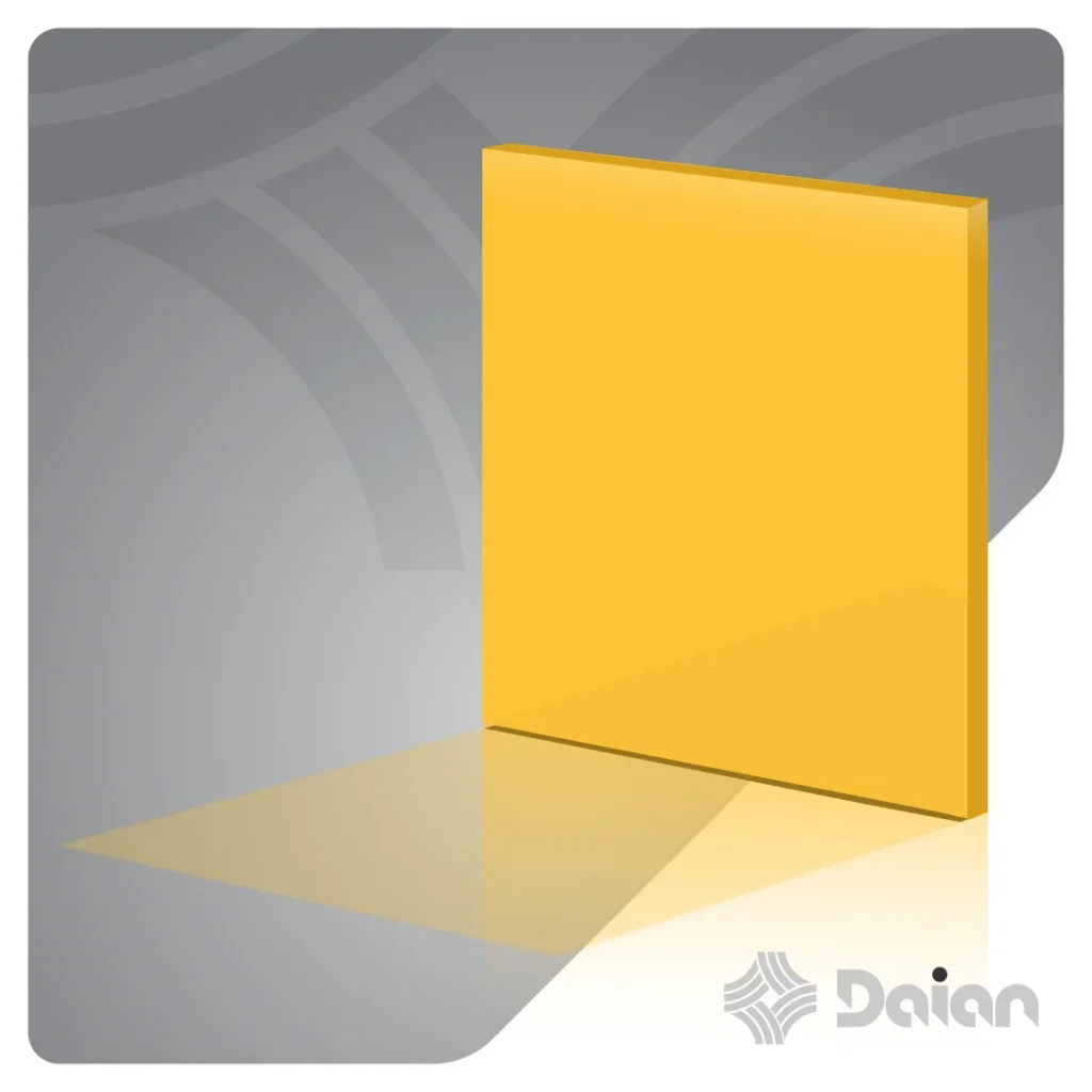 ورق پلکسی رنگی زرد کد 235