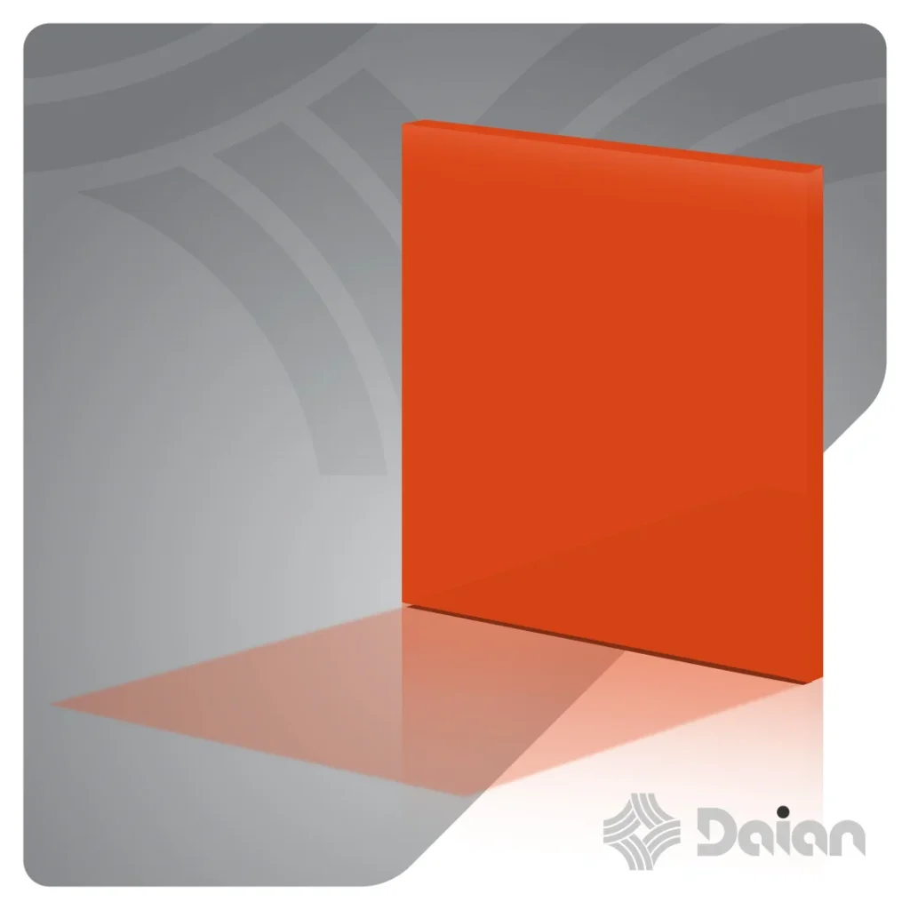 ورق پلکسی رنگی نارنجی کد 266