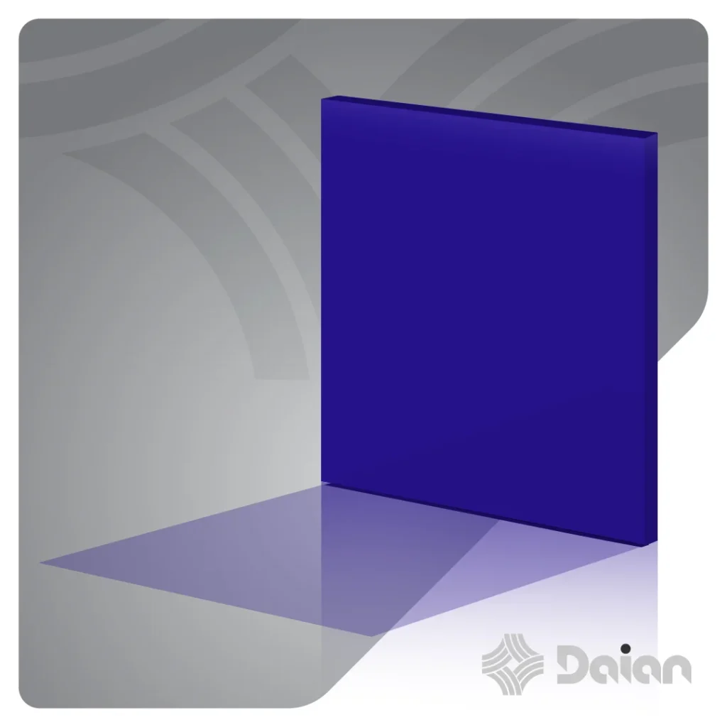 ورق پلکسی رنگی آبی نفتی کد 327