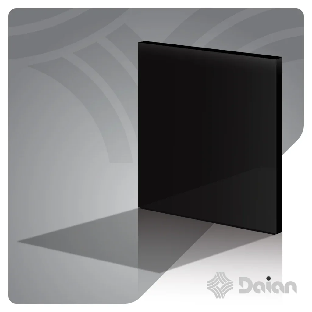 ورق پلکسی رنگی مشکی کد 502